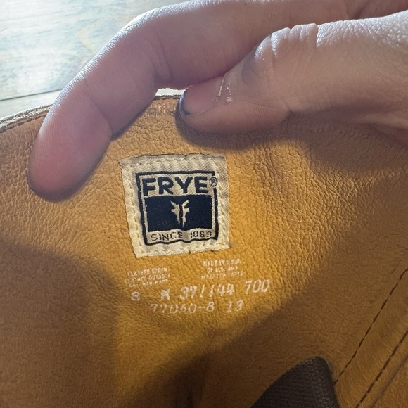 frye campus womens size 8 shoes brown leather tall heel riding boots USA - Picture 9 of 11